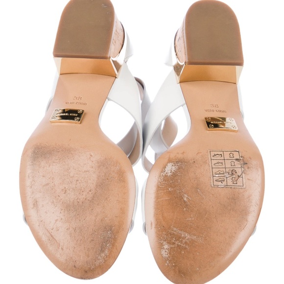 Michael Kors White leather ankle strap sandals - Picture 5 of 13